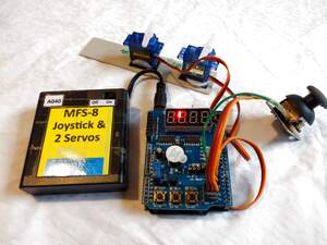 A040- MFS8 Joy Stick & 2 Servos