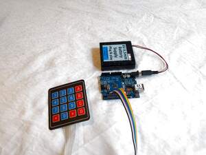 A046 - 4x4 Keypad Reader-Serial Monitor