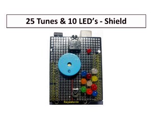 A068 - 25 Tunes-10 LED's Infrared Shield