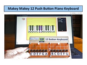 MM-015-12 Push Button Piano Keyboard